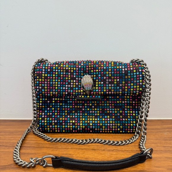Kurt Gieger Colourful Rhinestone Bag with Black Trim - Picture 1 of 14